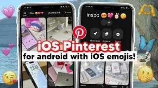 iOS Pinterest with iOS style emojis for Android