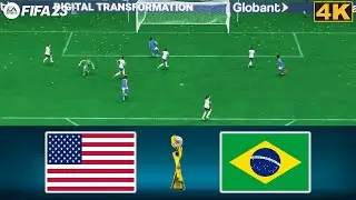 FIFA 23 - USA vs BRAZIL - FIFA Womens World Cup 2023 Final - PC Gameplay - Full Match