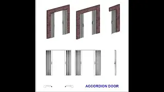 REVIT FAMILY TUTORIAL - ACCORDION DOOR PRESENTATION / REVIT PREZENTACIJA HARMONIKA VRATA