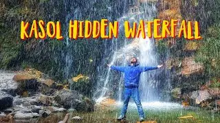 Finally found the Secret Waterfall near KASOL | Snowfall in Parvati Valley