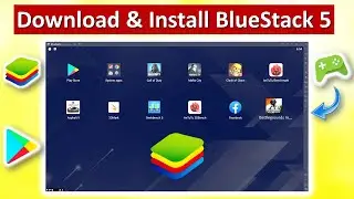 how to download and install bluestacks 5 on windows 10 | laptop me app kaise download kare | hindi