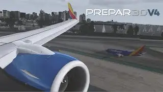 [Prepar3D v4] Smooth Southwest Landing in San Diego California