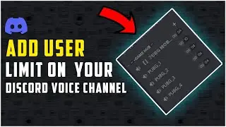 How to Add User Limit on Discord Voice Channel 2022 | Pin Tech |