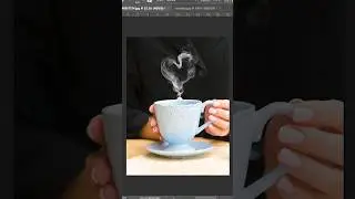 Photoshop tips and tricks creating smoke heart ❤ brush effects #photoshop #shorts