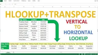 Simple Steps for Vertical to Horizontal Lookups in Excel