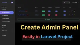 Create Laravel Admin Panel Easily Using EasyPanel