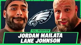 Lane Johnson & Jordan Mailata Talk Eagles O-line, Protecting Jalen Hurts & 2024 NFL Season