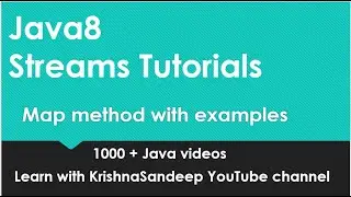 Java Streams | Map & Collect Example || Java8 Tutorials