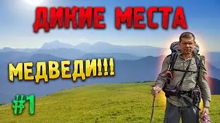 🏕️ ДИКИЕ МЕСТА КАВКАЗА #1. Разбитая изба. Медведи!