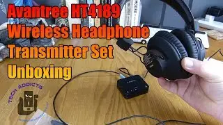 Avantree HT4189 Wireless Headphone Transmitter Set Unboxing