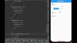 stepper in flutter