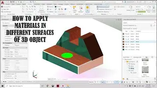 Apply Material In Autocad 2020 3D Object/Model