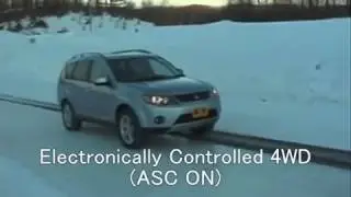 Mitsubishi S AWC vs 4WD Test In The Snow