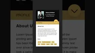 Animated Profile Card UI Design using Html & CSS