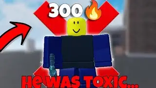 i Ruined a TOXIC Players 300 WINSTREAK... (Roblox murderers vs sheriffs duels)