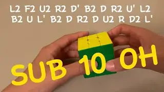 one-handed 3x3 sub 10 (9.580)