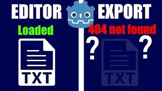 Godot: Files not loading in export build fix