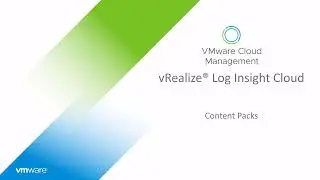 VMware Aria Operations for Logs - Content Packs