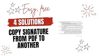 How to Copy Signature from PDF to Another PDF, Even Scanned?