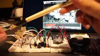 ESP32 E-Drum Test 2 (74HC4051 & BLE MIDI)