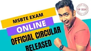 MSBTE NEW UPDATE | MSBTE | Msbte Winter Exam Online | Official Circular Released | Toshib Shaikh