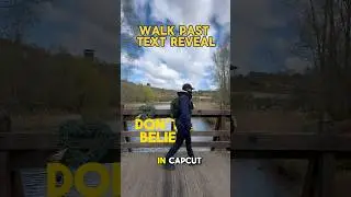 🎥 How to Create a Walk Past Text Reveal in CapCut 🚶‍♂️#capcuttips #textreveal #kaicreative