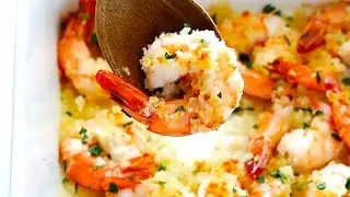 Garlicky Baked Shrimp Recipe