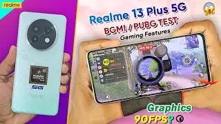 Realme 13 Plus 5g Bgmi Pubg Test | Realme 13 Plus 5g Bgmi Gaming Graphics FPS, Battery Drain Test