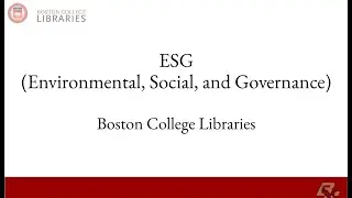 Case Competition Class - ESG