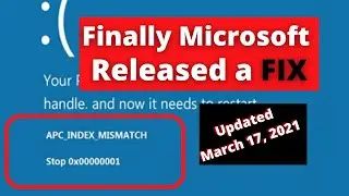 APC INDEX MISMATCH fixed permanently | Microsoft Fixed the Printing issue