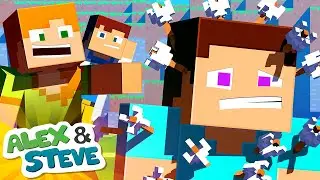 HIDE & SEEK CHEATER - Alex and Steve Life (Minecraft Animation)