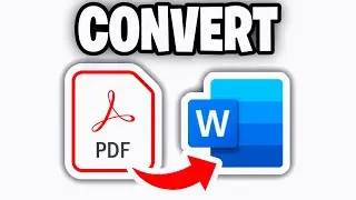 How To Convert PDF To Word Document EASILY - Laptop, Mobile