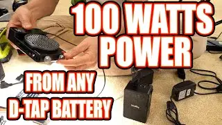 How to Power 100W USB Lights with D tap batteries photography camera video lighting zhiyun x100