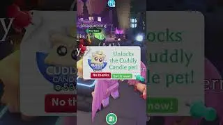Adopt Me Cuddly Candle Pet! Comment some name suggestions! #roblox #adoptmeroblox #adoptme