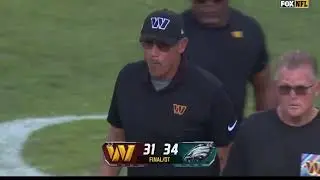 Jake Elliott Game Winning 54 Yard Field Goal in Overtime | Commanders vs Eagles