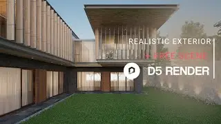 Realistic Exterior Render with D5 Render | Private House 282 | Downloadable Project File Included