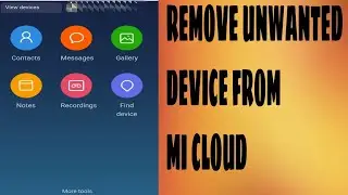 How to delete devices from MI CLOUD