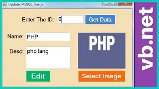 VB.NET - How To UPDATE Selected Image From MySQL DataBase In Visual Basic.Net [ with source code ]