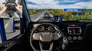 Euro Truck Simulator 2 - Iveco Daily [Steering Wheel Gameplay]