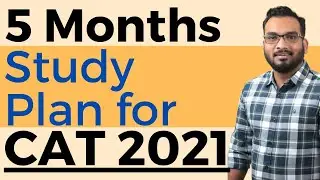 5 months study plan for cat 2021 | Monthly Plan, Mock Schedule, Books & Syllabus