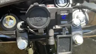 2023 Honda XR150L Dual USB 12 Volt Auxiliary Motorcycle Power Port and Voltage Readout Installation