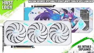 MaxSun GeForce RTX 4060 Ti iCraft White Colour Graphics Card Launched - Explained All Spec, Features