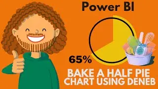 Create a half pie chart using Deneb in Power BI