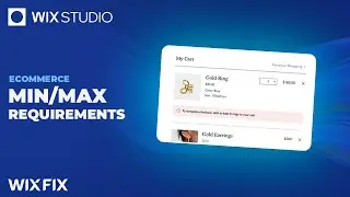 Ecommerce Min-Max Checkout Requirements | Wix Fix