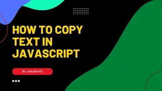 how to copy text in javascript | copy paste in javascript | javascript tutorial