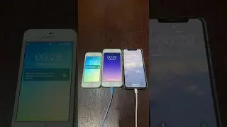 iPhone 5s vs iPhone 6 vs iPhone X boot up test #shorts #iphone5s #iphone6 #iphonex #ios12 #ios16