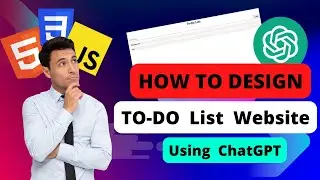 To-do List Website Using ChatGPT || HTML CSS JavaScript Project || Web Development