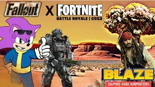 Fallout and Jack Sparrow in fortnite (first live stream)