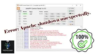 How to fix Apache shutdown unexpectedly 100% working | Windows 10, 11 | 2024