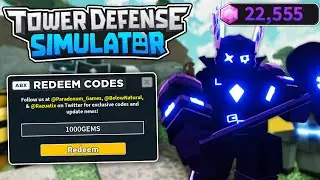 *NEW* ALL WORKING CODES FOR TOWER DEFENSE SIMULATOR 2022! ROBLOX TDS CODES!